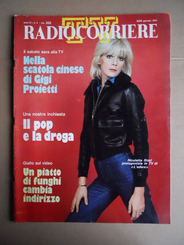Radiocorriere 4 1974 - tv,