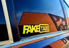 2 x FALSO TAXI adesivo auto