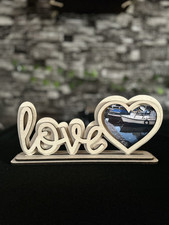 Cornice Love Amore in Legno, Portafoto Multiplo Love You, Idea Regalo Innamorati