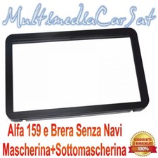 Mascherina Autoradio Alfa 159 2 DIN Adattatore Cornice Senza Navi  - U3511