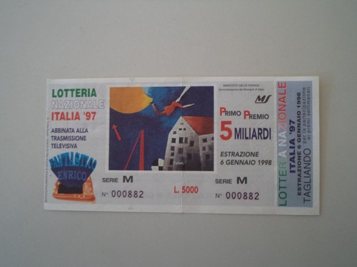 Biglietto della lotteria - della,