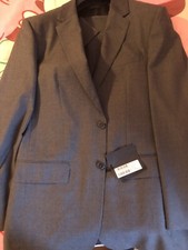 Costume gris en laine Calvin