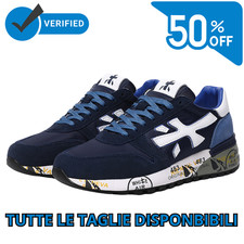 Premiata Mick Sneakers Uomo Donna Blu Bianco Originali Scarpe Sportive Casual Tg