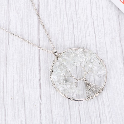 Collana con motivo albero - motivo, ad