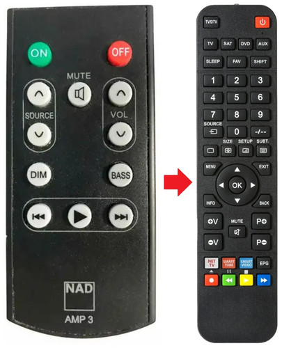 Telecomando adatto per - , nad