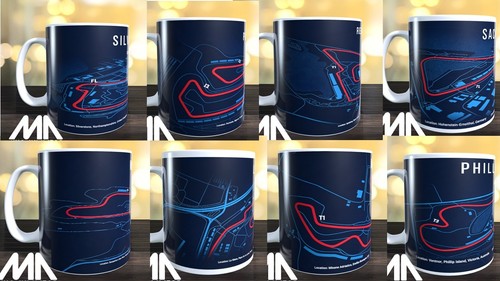 Tazza pista motogp - tazza, mappa