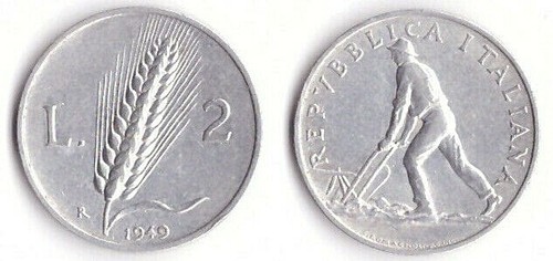 1949 italia lire - lire, spiga
