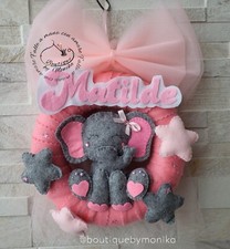 Fiocco nascita ghirlanda