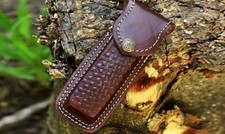 Fodero in pelle marrone scuro