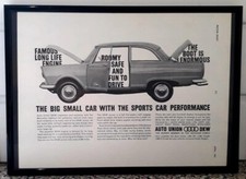 Framed original Classic Car Ad
