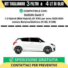 Tagliando per SUZUKI Swift V 1.2 Hybrid (Mild Hybrid) 61 kw Benzina/Elettrico...