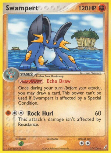 Swampert crystal - swampert, (27/100)