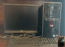 Desktop HP PAVILLION (Intel Core 2 Quad)+Monitor Lcd OLIDATA 17+Speakers EMPIRE