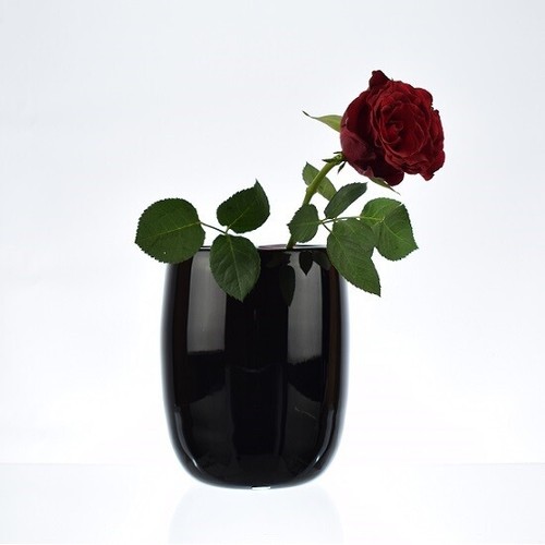 Vaso vetro nero fatti a - vaso,