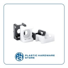 Supporto a sella in plastica per fascetta | a vite - PHS