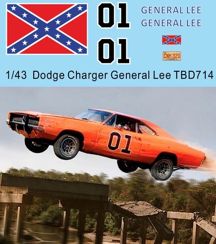Decals per general lee - 1/43,