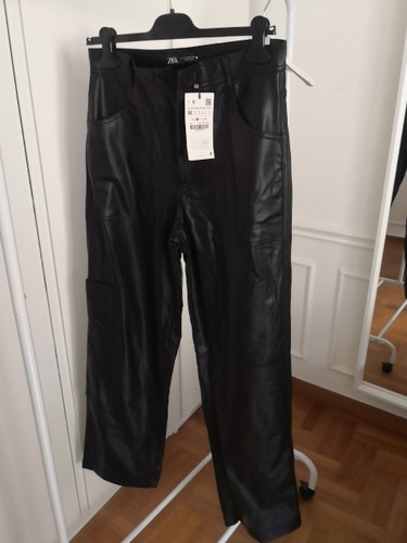Pantalone zara ecopelle - zara,