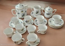 Servizio Porcellana Da Te 13 Pz WINTERLING BAVARIA BORDINO ORO