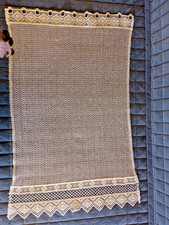 TENDA PER VETRO DA CUCINA BIANCA TIPO TIROLESE 6 TENDE DISPONIBILI