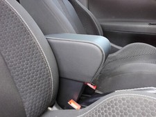 FIAT PUNTO EVO -BRACCIOLO nero +cuciture bianche-regolabile-fissaggio invisibile