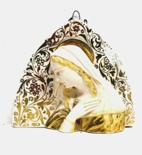 ANTICA CERAMICA  BASSORILIEVO Alfredo Ciulli MADONNA RELIGIOSO TOSCANA META' 900