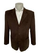 Giacca blazer uomo RAGUSO, taglia 50 regular marrone in Puro Velluto, sconto 70%