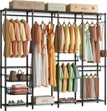 Appendiabiti 6 ripiani 4 appendini e 2 cestini scorrevoli