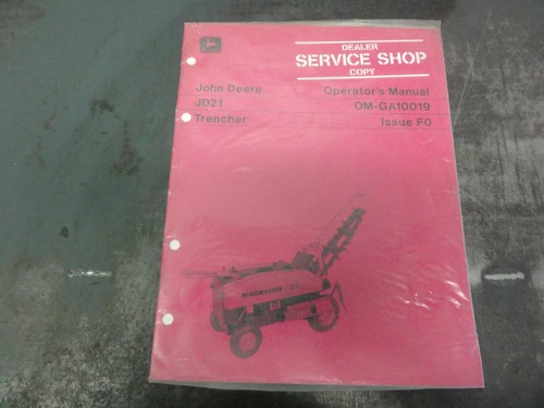 John deere jd21 trencher - john,