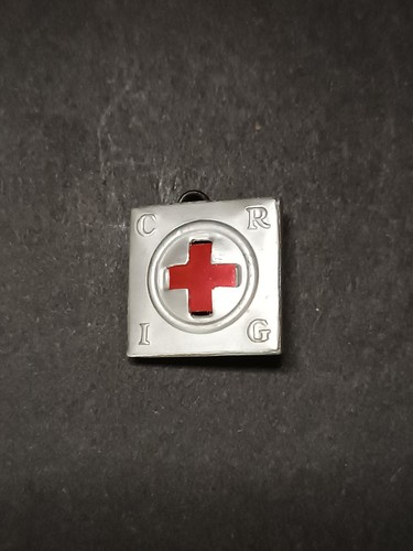 Spilla croce rossa - croce, italiana