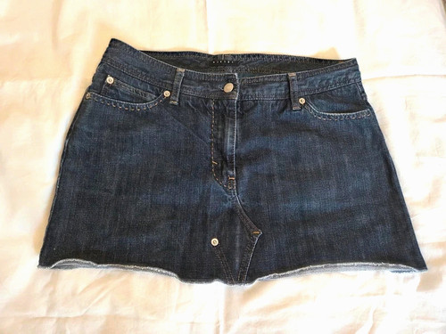 Minigonna jeans scuro - , vintage