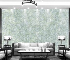 Carta da parati 3D Green Lines