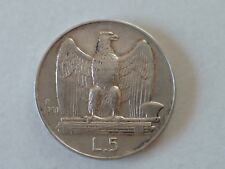 VITTORIO EMANUELE  III - 5 LIRE AQUILINO 1930* - ARGENTO