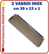 2 VASSOI ACCIAIO INOX