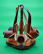 portapipe poggiapipe prestigioso in radica 6 posti