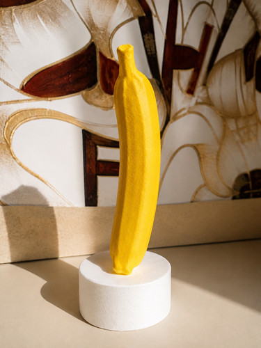 Statua banana decorativa - banana, 3d
