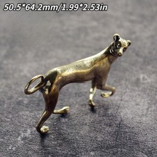 Ottone Massiccio Cane Statua