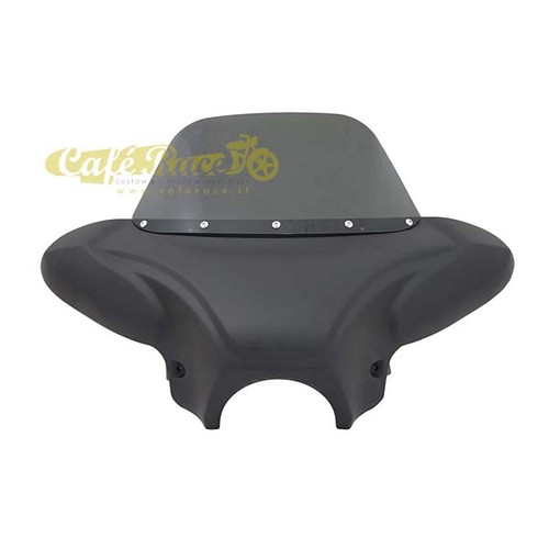 Batwing nero opaco con