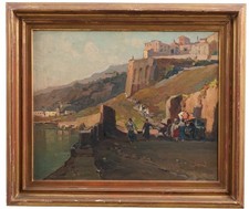 NICOLAS DE CORSI 1886+1956 OLIO SU TAVOLA