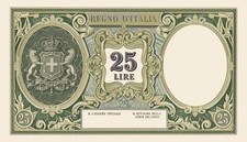 Lire 25 Regno d'Italia - -