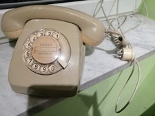 Telefono fisso a disco combinatore, vintage, originale, noto come Siemens S62 o