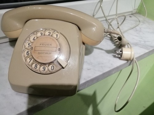 Telefono fisso disco - telefono,