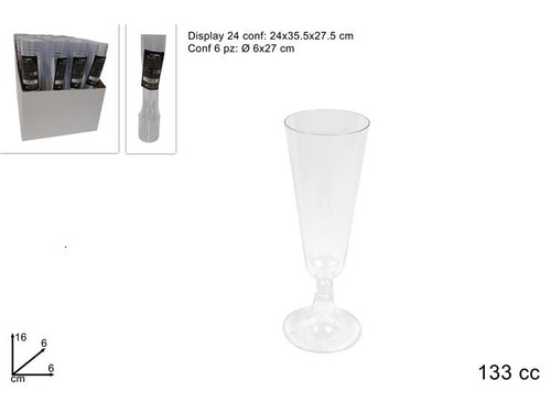 Set calici flut - calici, monouso