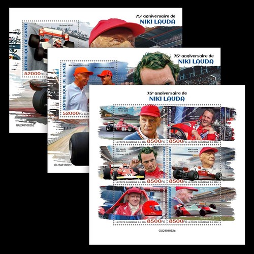Francobolli niki lauda - lauda, 75°