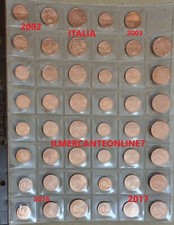 EURO ITALIA , GIRO COMPLETO  1 - 2 - 5 CENTESIMI EURO DAL 2002 AL 2017 FDC 