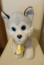 Peluche lupo bianco occhioni - lupacchiotto-cm 40- 