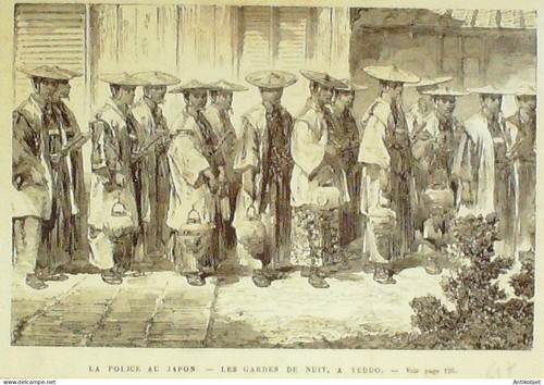 Japon yeddo police gardes - japon,