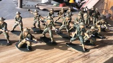 Airfix Soldatini Australian Infantry Ghurkas dipinti a mano scala 1:32 Giocati .