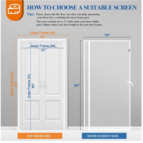 Magnetic screen door with - magnetic,