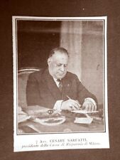 Cesare Sarfatti Morto nel 1924 Presidente della Cassa di Risparmio di Milano