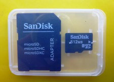 MICRO SD SanDisk 512MB Memoria